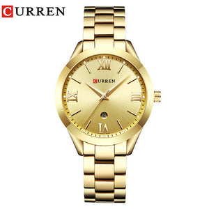 CURREN Gold Watch Women Watches Ladies 9007 Steel Women's Bracelet Watches Female Clock Relogio Feminino Montre Femme