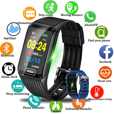 LIGE Bluetooth Smart Watch Men SIM TF Push Message