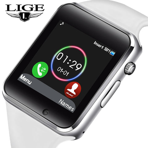 LIGE Smart Watch Women SIM TF Push Message Camera Bluetooth